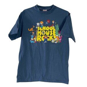 Vintage Original Schoolhouse Rock T-Shirt 1995 Conjunction Junction Just A Bill